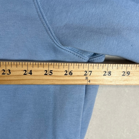 GoodGood Gold 3XL Embroidered Soft Cotton Men's Light Blue Hoodie - Picture 4 of 6